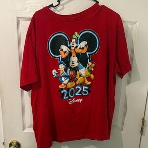 Disney Red T-Shirt with Mickey and Friends 2025
